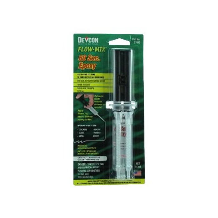 14 mL. Flow-Mix 1 Minute Epoxy Syringe