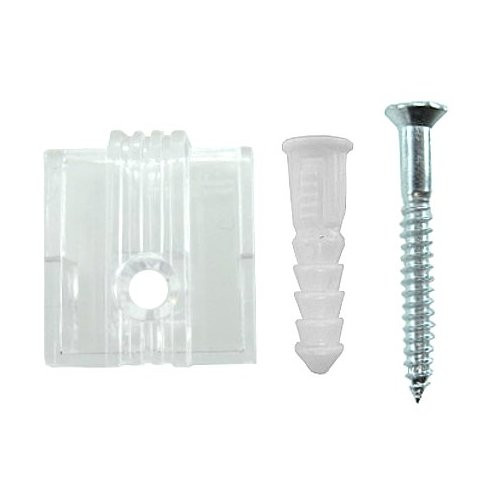 1/4" Wide Mirror Clips w/ Anchor