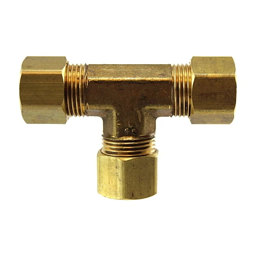 5/16" Brass Compression Tee