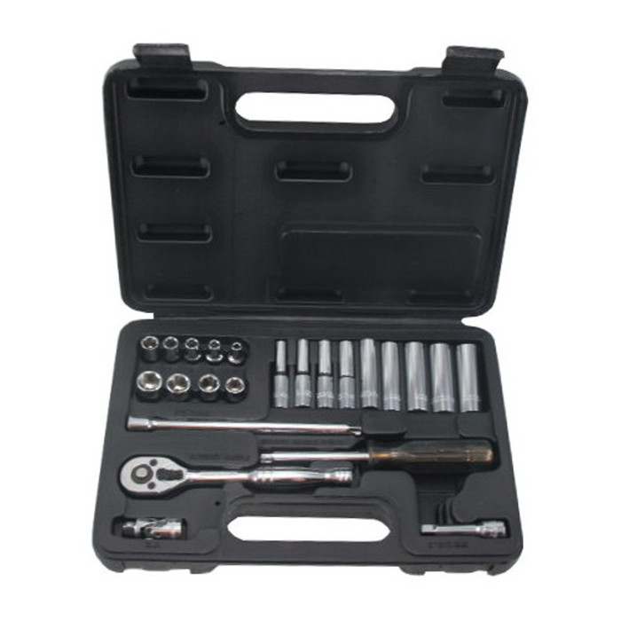 1/4" Drive - 24 Piece 4mm to 12mm Both Standard and Deep Metric Sockets