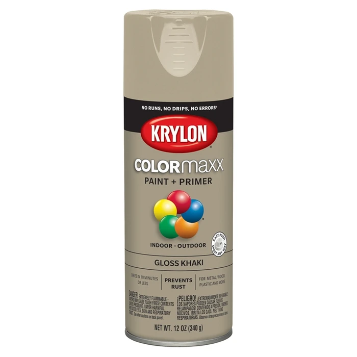 12 oz. Krylon ColorMaxx Gloss Khaki Spray Paint