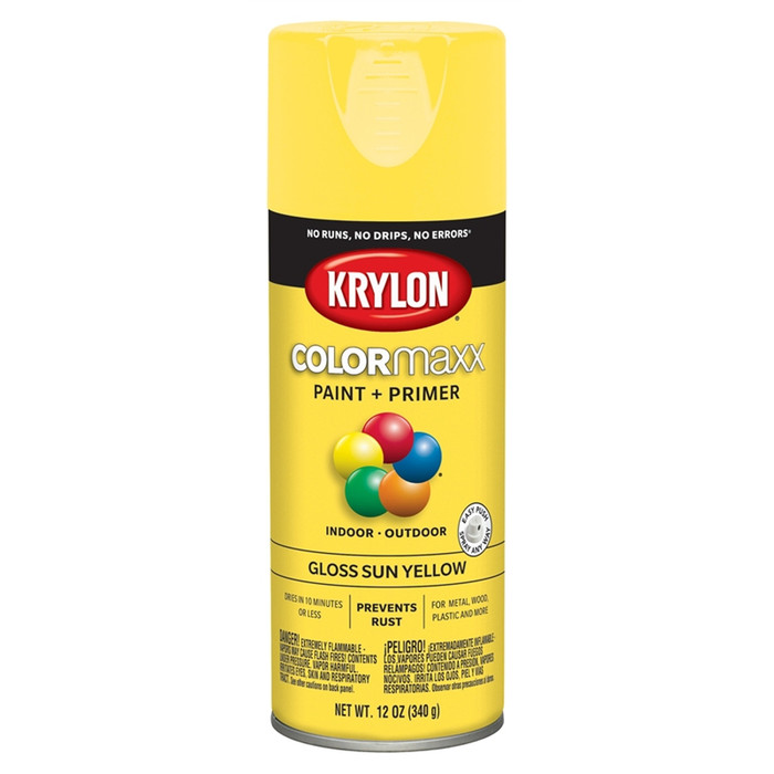 12 oz. Krylon ColorMaxx Gloss Sun Yellow Spray Paint