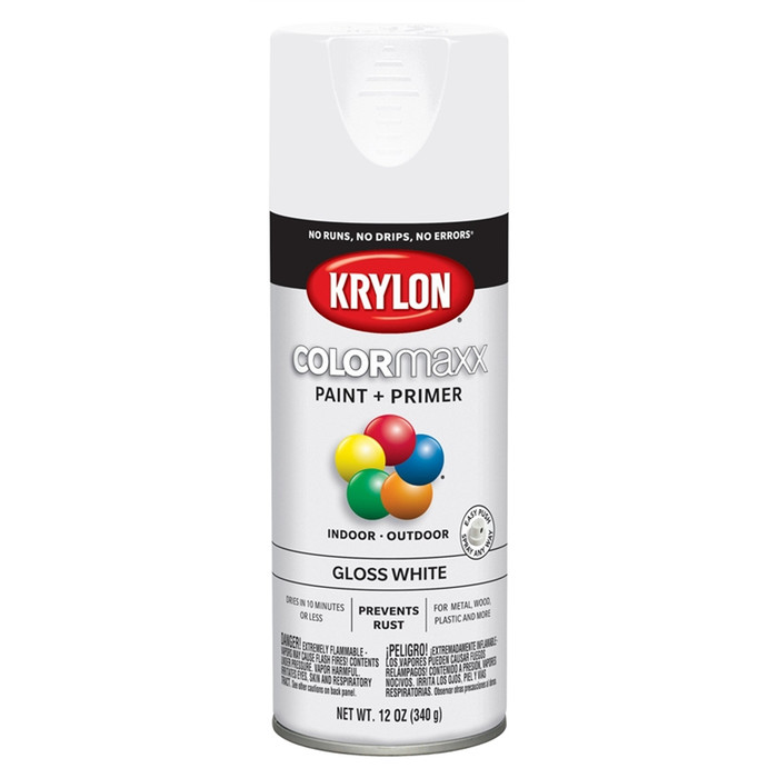 12 oz. Krylon ColorMaxx Gloss White Spray Paint