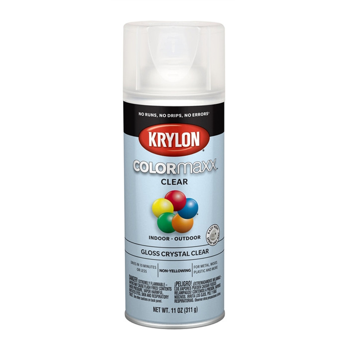 11 oz. Krylon ColorMaxx Gloss Crystal Clear Spray Paint - (Available For Local Pick Up Only)