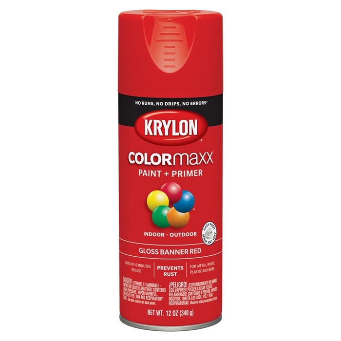 12 oz. Krylon ColorMaxx Gloss Banner Red Spray Paint