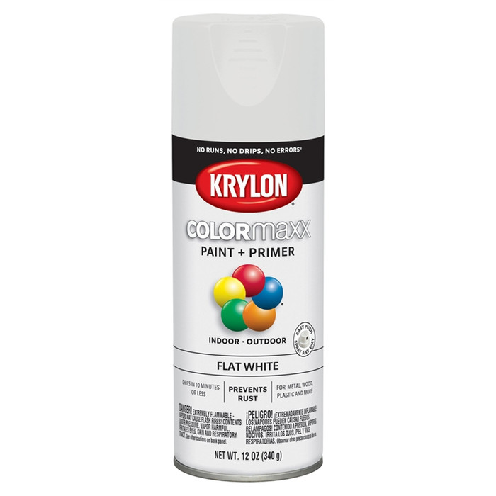 12 oz. Krylon ColorMaxx Flat White Spray Paint - (Available For Local Pick Up Only)