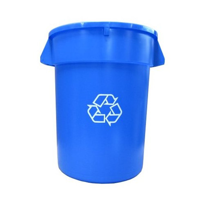 32 Gallon Blue Recycle Can