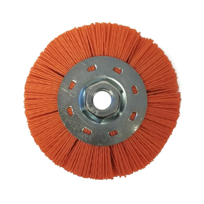 Orange Nyalox 4-1/2" 120G Medium Wheel With 5/8"-11 Arbor