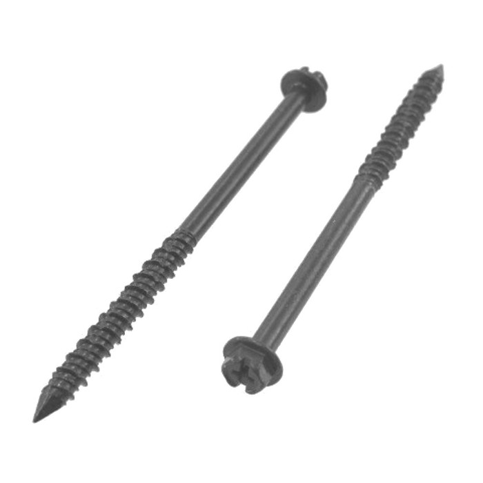 1/4" X 2-1/4" Stainless Steel Hex Head Slotted Concrete Screws (Box of 100)
