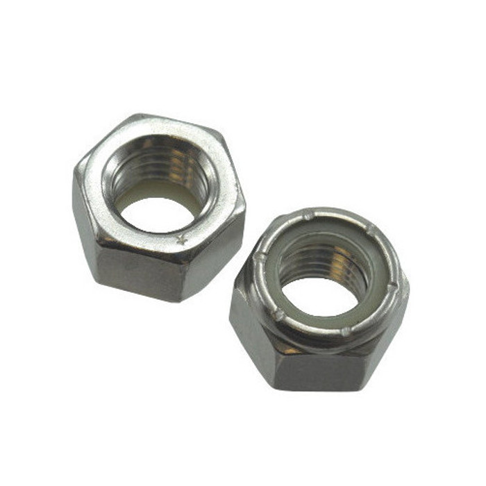 8 mm X 1.25-Pitch Stainless Steel Metric Elastic Stop Nuts (Pack of 12)