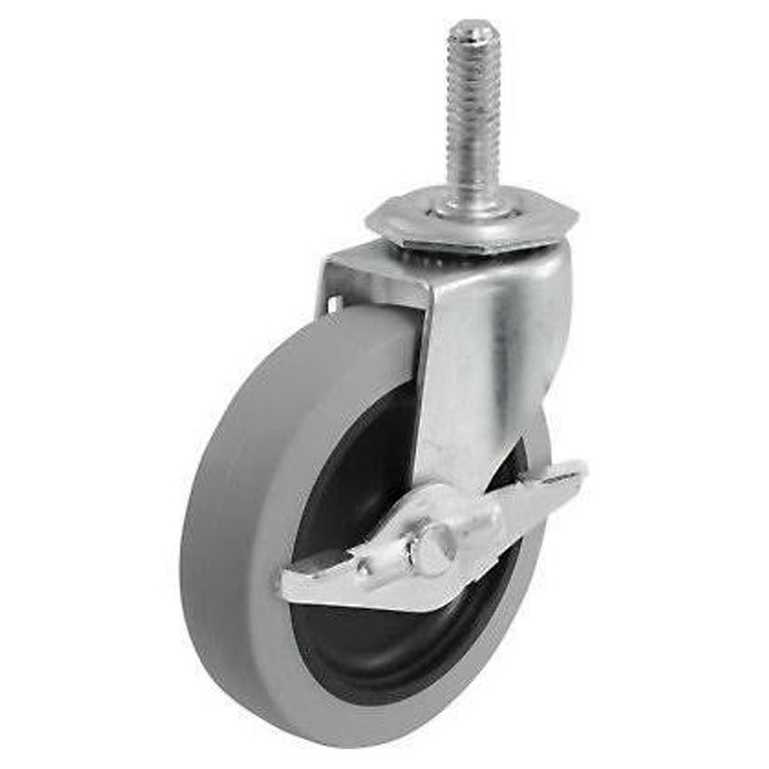 3" Stem w/ Bake Non-Marring Plate Caster
