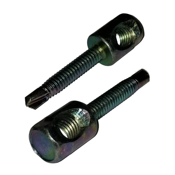1/4"-20 X 1" Steel Drill & Tap 3/8" Side Rod Hangers (Pack of 12)