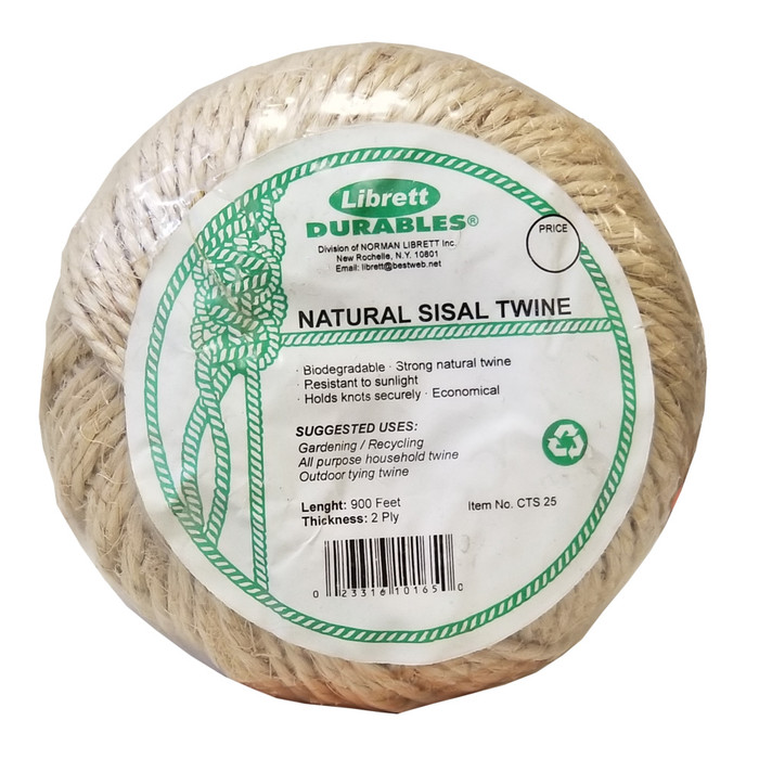 4-1/2 lbs. Biodegradable 2-Ply Sisal Twine (900 ft.)