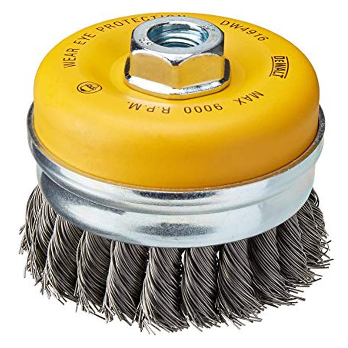 4" X 5/8"-11 High Performance Knotted Wire Cup Brush