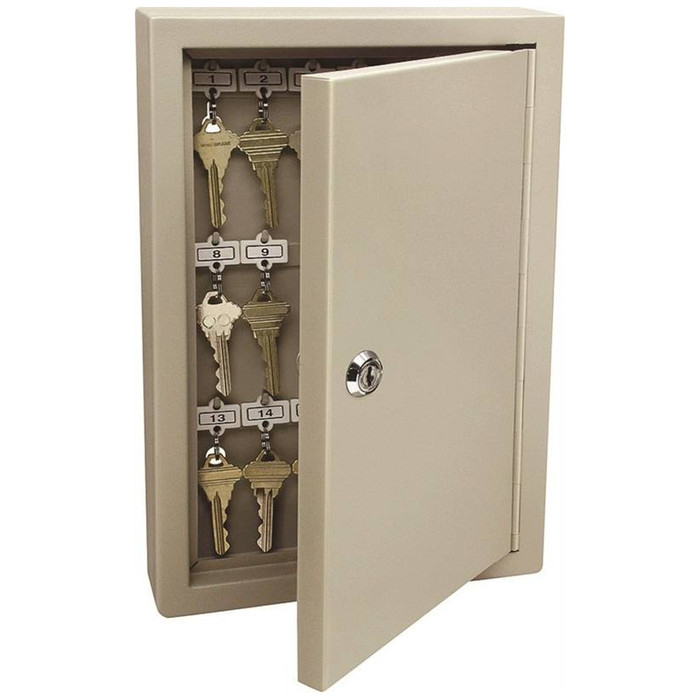 Wall Mounted Keyed Lock Key Cabinet - 30 Key Capacity