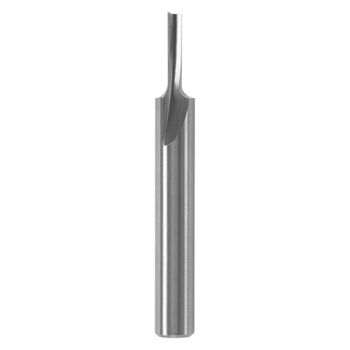 1/8" X 7/16" Solid Carbide Single-Flute Straight Router Bit (1/4" Shank)