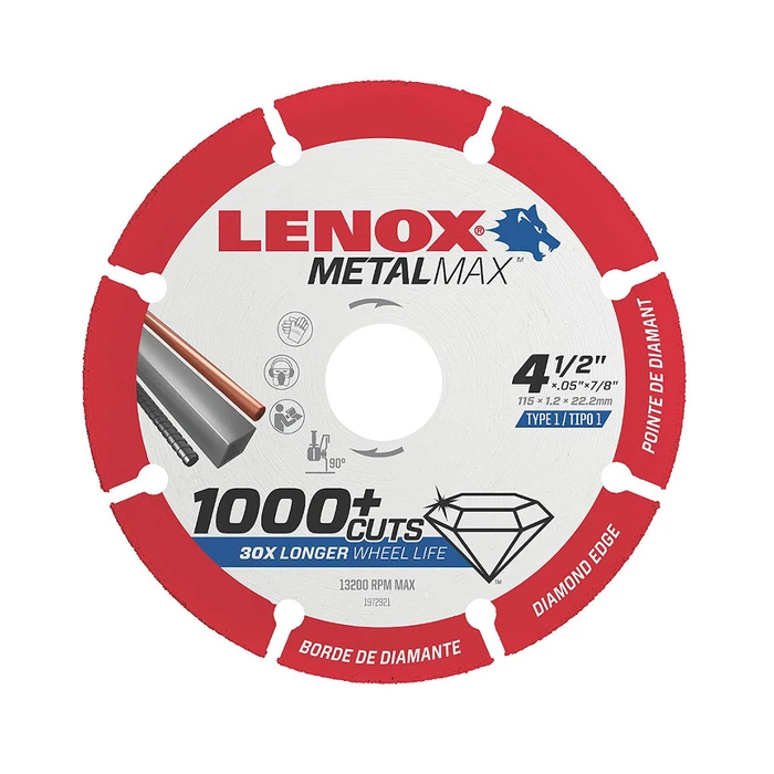 4-1/2" X 7/8" MetalMax Diamond Metal Cutting Blade