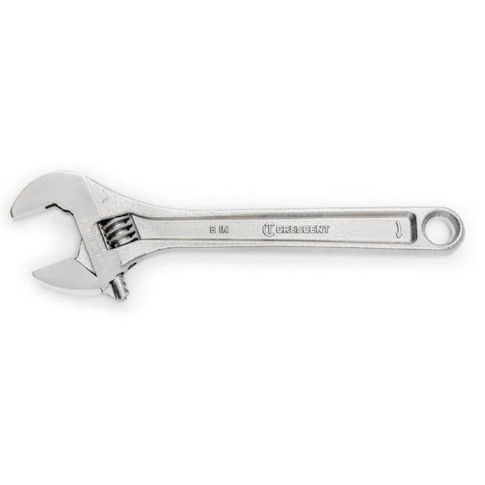8 Inch 1-1/8" Opening Adjustable Wrench