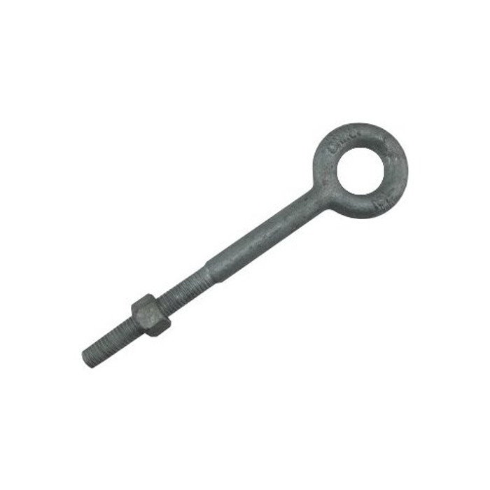 1/2"-13 X 6" Hot Dipped Galvanized Forged Eye Bolt with Hex Nut