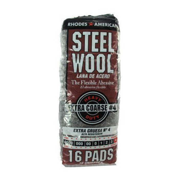 # 4 Extra Coarse Steel Wool Pads