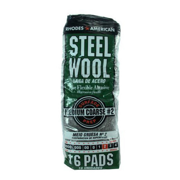 # 2 Sleeve Medium Coarse Steel Wool Pads