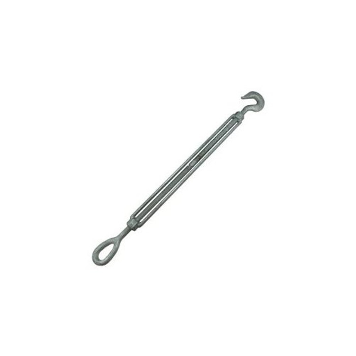 3/8" X 6" Hot Dipped Galvanized Forged Hook & Eye Turnbuckle