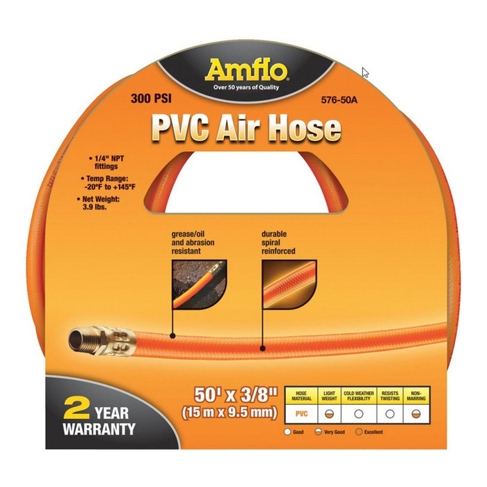 3/8" X 50' Air Hose with Ends