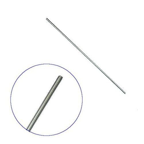 6/32 X 3' Zinc Plated Threaded Rod