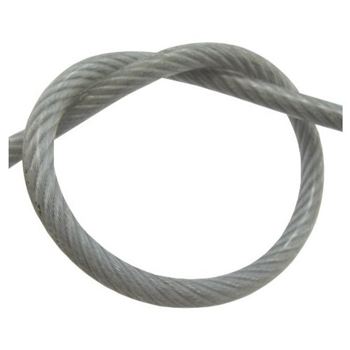 1/4" Vinyl Coated Galvanized Wire Cable - 5/16" O.D. (Per ft.) - Safe Work Load 1,400 lbs