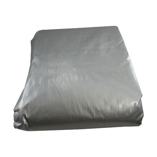 12' X 16' Heavy Duty Green and Silver Poly Tarp w/ Grommets