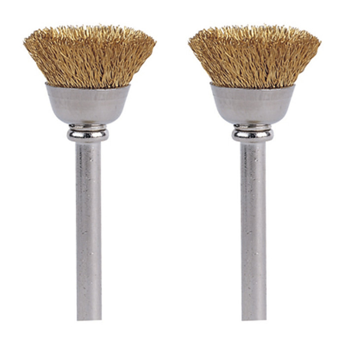 1/2" Brass Cup Brushes (2 Pieces)