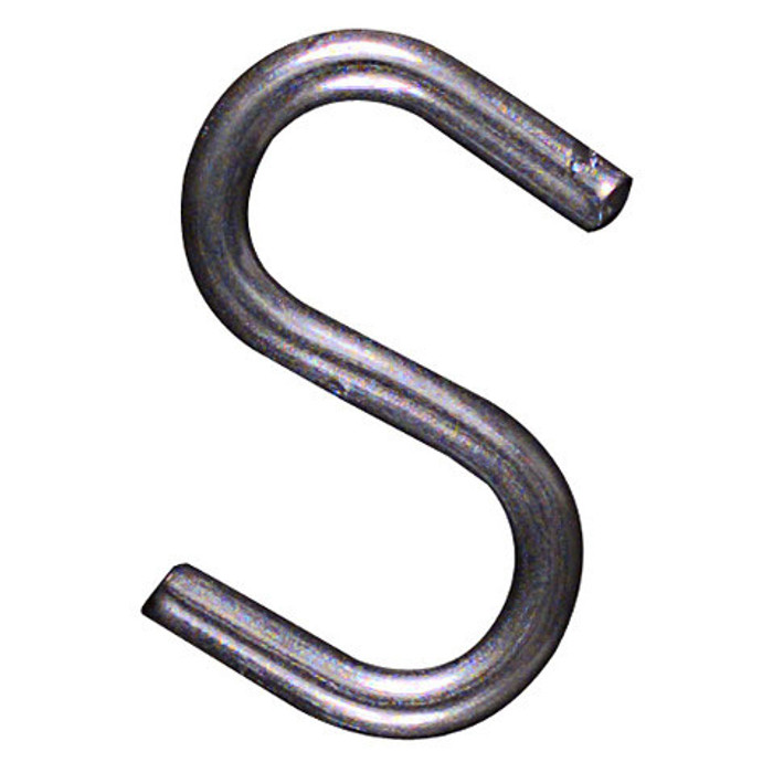4" Zinc Plated Open "S" Hook