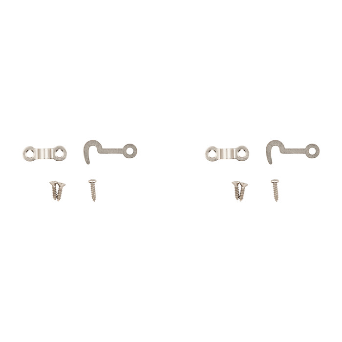 Satin Nickel Hook Staples (Pack of 2)
