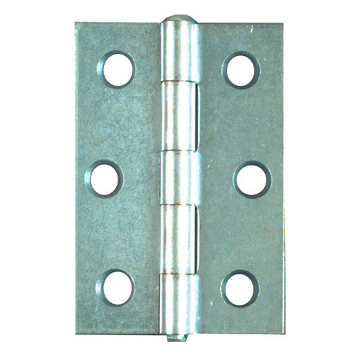 2-1/2" Zinc Plated Non-Removable Pin Narrow Hinges (Pack of 2)
