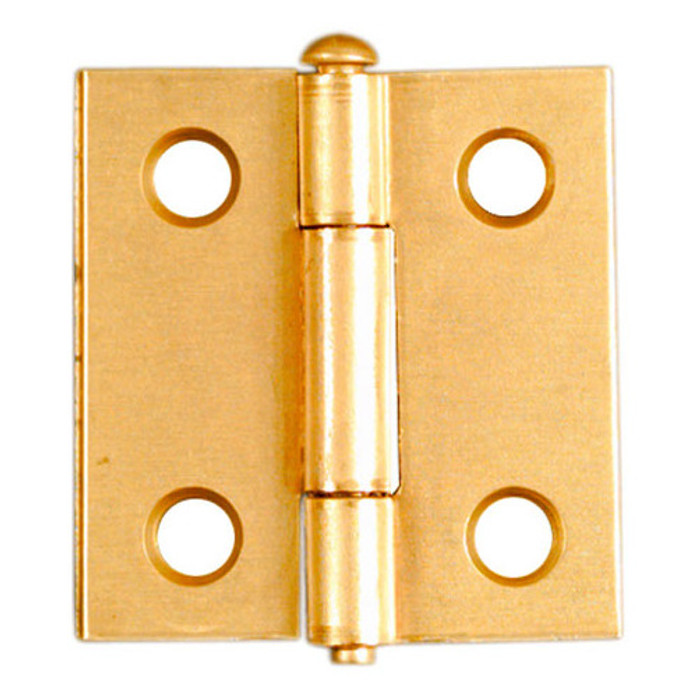 1-1/2" Brass Removable Pin Narrow Hinges (Pack of 2)