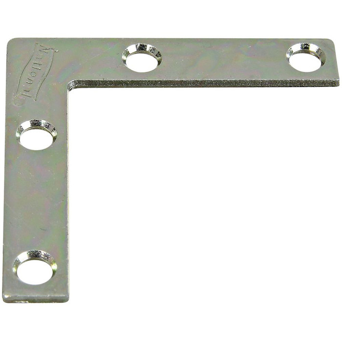 2" Zinc Plated Flat Corner Braces (Pack of 4)