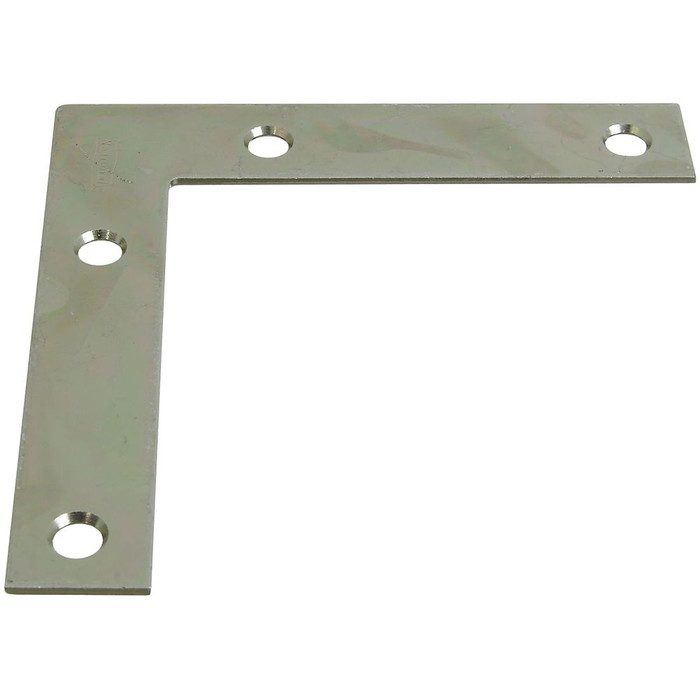 4" Zinc Plated Flat Corner Braces (Pack of 4)
