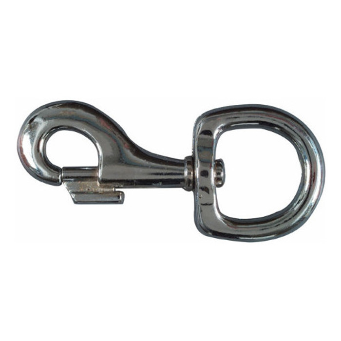 1-1/4" X 4-1/4" Nickel Plated Round Swivel Eye Bolt Snap