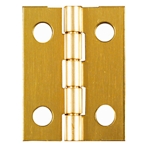 1" X 3/4" Solid Brass Narrow Hinges (Pack of 4)