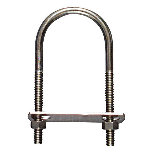 5/16" X 2" X 4-1/2" Stainless Steel U-Bolt w/ Plate & Nuts (# 536SS)