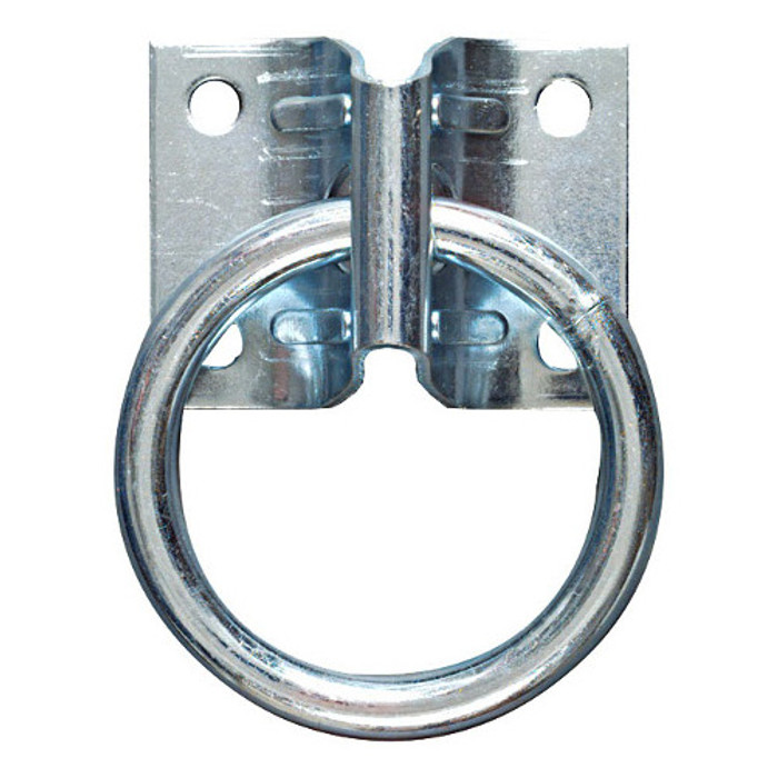 Zinc Plated Hitch Ring w/ Plate