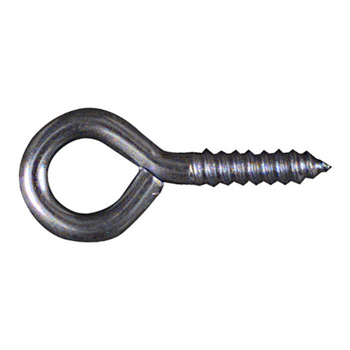 1-1/8" Zinc Plated Screw Eyes (Pack of 10)