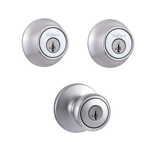 Chrome Double Cylinder Deadbolt & Entry Set