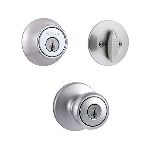 Chrome Single Cylinder Deadbolt & Entry Set