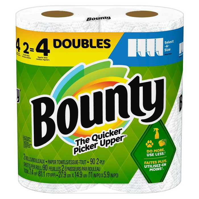 Bounty 2-Ply Double Roll Paper Towel (Pack of 2)