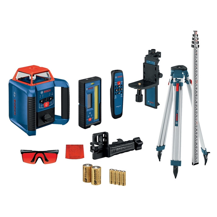 Bosch 2000' 360-Degree Red Rotary Laser Kit