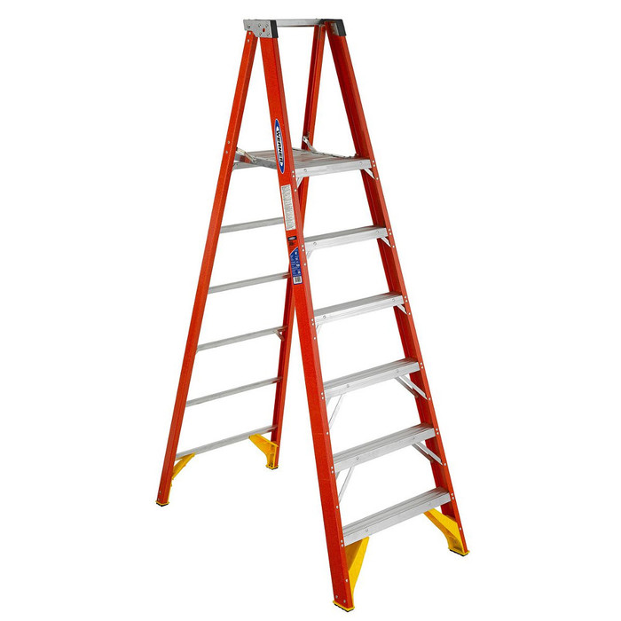 6' Fiberglass Platform Ladder (Type 1A - 300 lb. Test)