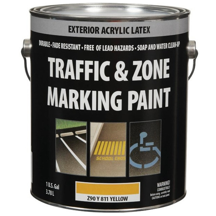 Gallon Yellow Latex Traffic & Zone Marking Paint