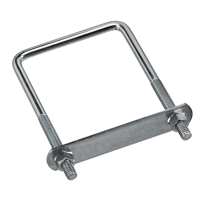 3/8" X 3-5/8" X 6" Zinc Plated Square U-Bolt