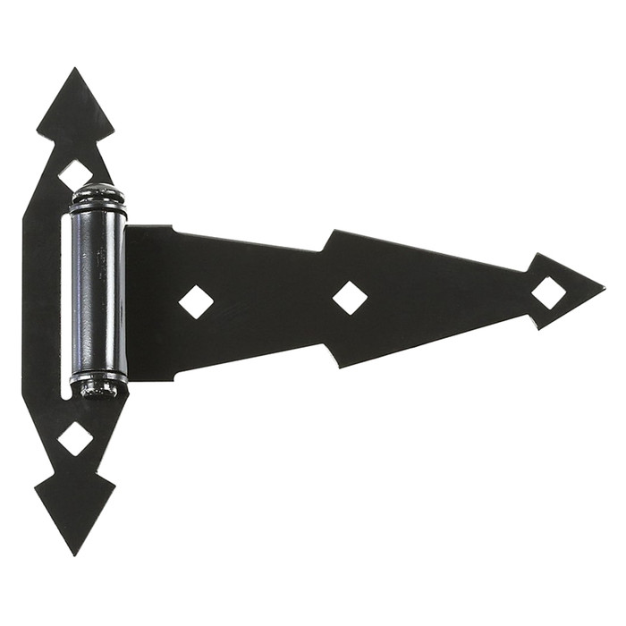 7" Black Ornamental Tee Hinge (Pack of 2)